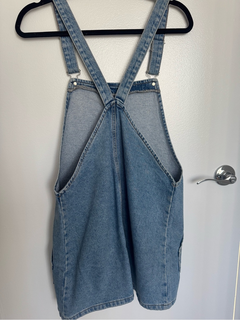 Topshop Light Blue Denim Overall Dress - Picture 2 of 4